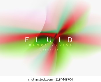 Background abstract - liquid colors wave flow, vector