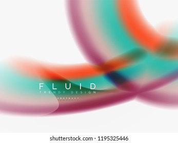 Background abstract - liquid colors wave flow, vector
