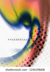 Background abstract - liquid colors wave flow, vector