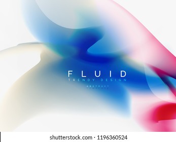 Background abstract - liquid colors wave flow, vector