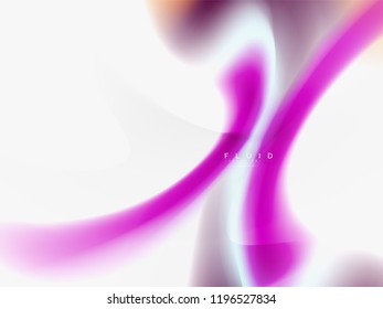 Background abstract - liquid colors wave flow, vector