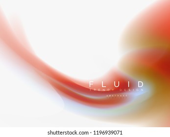 Resumen de fondo - flujo de onda de colores líquidos, vector