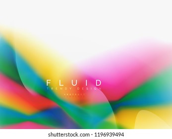 Background abstract - liquid colors wave flow, vector