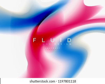 Resumen de fondo - flujo de onda de colores líquidos, vector