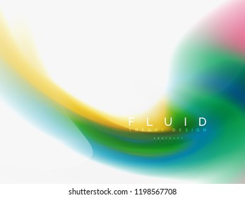 Background abstract - liquid colors wave flow, vector