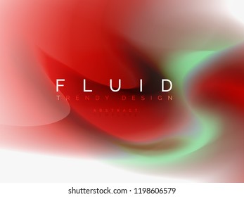 Resumen de fondo - flujo de onda de colores líquidos, vector