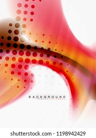 Resumen de fondo - flujo de onda de colores líquidos, vector
