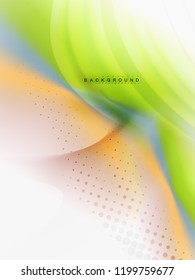 Background abstract - liquid colors wave flow, vector