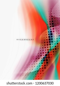 Background abstract - liquid colors wave flow, vector