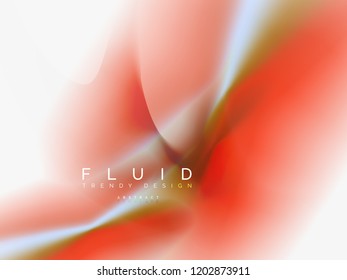 Resumen de fondo - flujo de onda de colores líquidos, vector