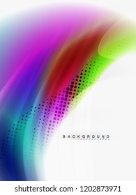 Background abstract - liquid colors wave flow, vector