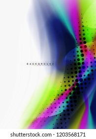 Background abstract - liquid colors wave flow, vector