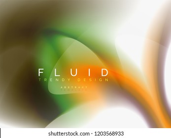 Background abstract - liquid colors wave flow, vector