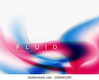 Resumen de fondo - flujo de onda de colores líquidos, vector