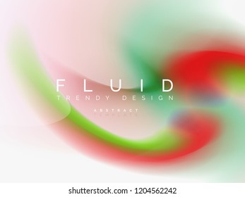 Resumen de fondo - flujo de onda de colores líquidos, vector