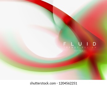 Background abstract - liquid colors wave flow, vector