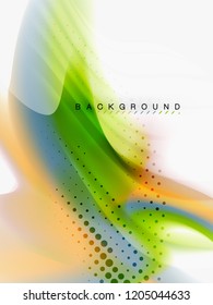 Background abstract - liquid colors wave flow, vector