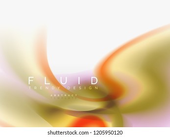 Background abstract - liquid colors wave flow, vector