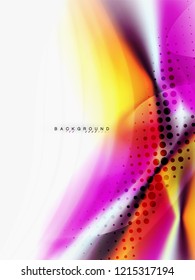 Background abstract - liquid colors wave flow, vector