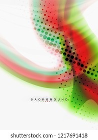 Background abstract - liquid colors wave flow, vector