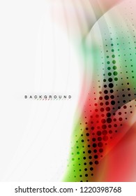 Background abstract - liquid colors wave flow, vector