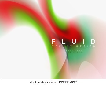 Background abstract - liquid colors wave flow, vector