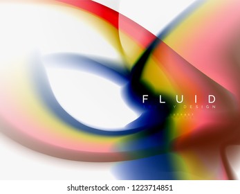 Background abstract - liquid colors wave flow, vector