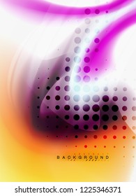Abstrakter Hintergrund - Flüssige Farben - Wellenfluss, Vektorgrafik