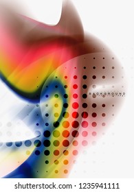 Resumen de fondo - flujo de onda de colores líquidos, vector