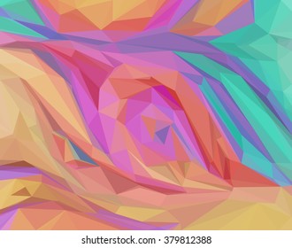 Background with Abstract Low Poly Geometrical Pattern. Vector