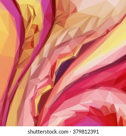 Background with Abstract Low Poly Geometrical Pattern. Vector