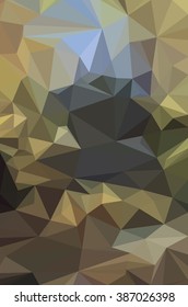 Background with Abstract Low Poly Geometrical Polygonal Colorful Pattern. Vector