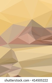 Background with Abstract Low Poly Geometrical Polygonal Pattern. Vector