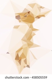Background with Abstract Low Poly Geometrical Pattern. Vector