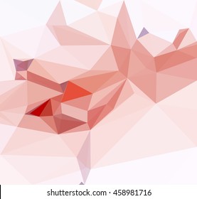 Background with Abstract Low Poly Geometrical Pattern. Vector