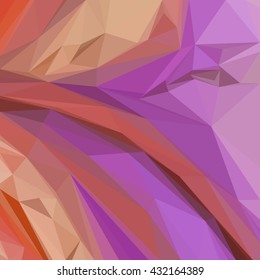 Background with Abstract Low Poly Polygonal Geometrical Pattern. Vector