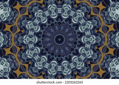 Background abstract mandala vintage indian textile ethnic seamless pattern ornamental arabesque surface design