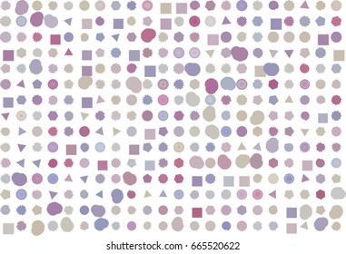 Background abstract mixed pattern for design. Style of mosaic or tile. Vector illustration graphic.