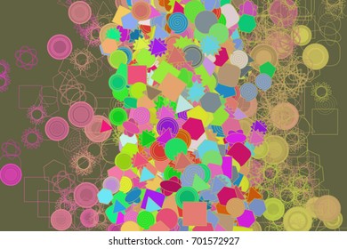 Background abstract mixed pattern for design. Vector illustration graphic.