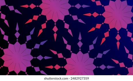 Fondo abstracto Modernos, delicados copos de nieve en un lienzo oscuro