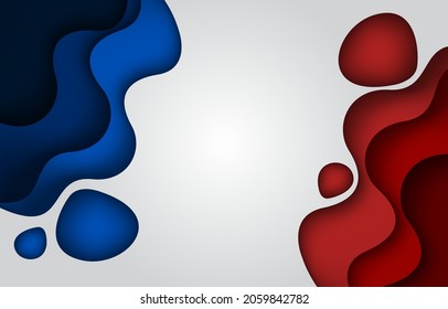 Background abstract modern design blue and red