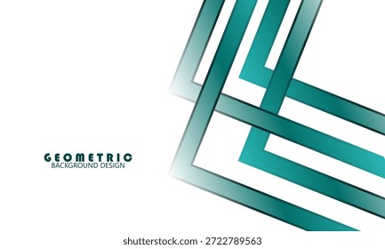 Esmeralda moderna abstracta del fondo con el patrón cuadrado de la luz y de las sombras. diseño simple, Anuncios