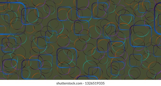 Background. Abstract background from multicolored circles. Seamless texture. Vector graphics