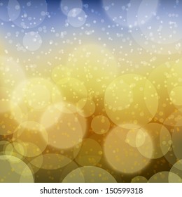 Background with abstract mystic bokeh lights. Vector illustration