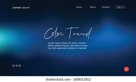 Background abstract Night blue color trend 2020 for Homepage. Vector Illustration EPS10.