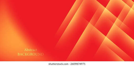 The background is an abstract one using red and orange tones, with a design consisting of diagonal lines and creating dimensions, giving the image a lively and dynamic feel.