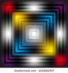 Background abstract, op art effect. Vector background optical lens. Optical Psychedelic Illusion
