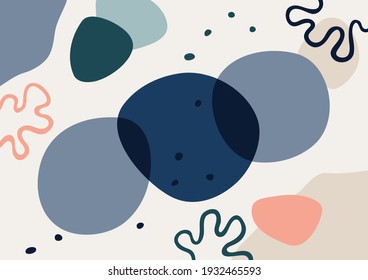 Fondo con formas orgánicas abstractas