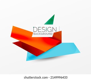 Hintergrund abstrakte überlappende Formen. Minimale Komposition, Vektorgrafik für Tapete-Banner-Hintergrund oder Landing-Page