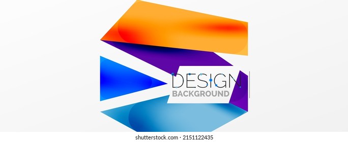 Background abstract overlapping shapes. Minimal composition vector illustration for wallpaper banner background or landing page